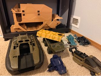 Vintage ARAH Gi Joe action figure vehicle shells cobra vehicles