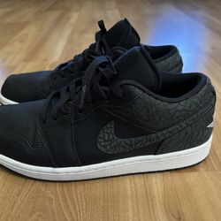 Jordan 1 Low SE Black Elephant - Size 10