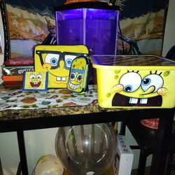 SpongeBob. Misc. Kids Wallet. Table Holder. Cellphone Pouch/Or Money Etc. Trinkets Box. $8 For All. 
