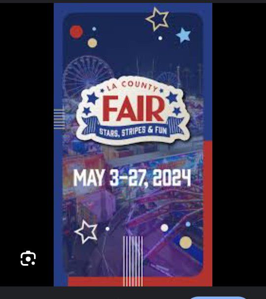 3 La County Fair Tickets And Parking Pass