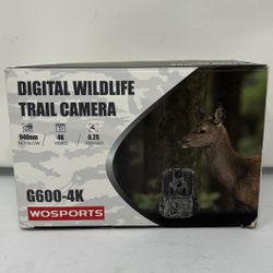 WOSPORTS Trail Camera, 48MP 4K 0.2S Trigger Motion Activated