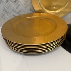 Gorgeous “Gold” Charger Plates (8)