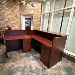 Cherry Oak Executive Office Desk