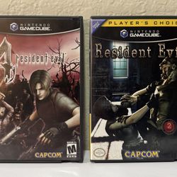 Nintendo Gamecube Resident Evil and Resident Evil 4