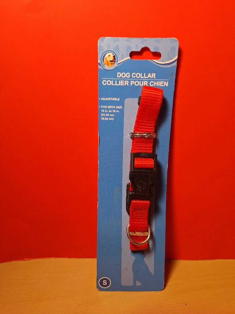 Dog Collar Adjustable Nylon Strap For Smaller Dogs-$3.00