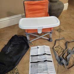 Portable High Chair With Carry Bag. Like New. 