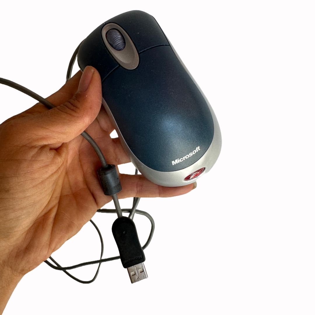 Microsoft Optical Mouse Blue USB and PS/2 Compatible Model X08-72983
