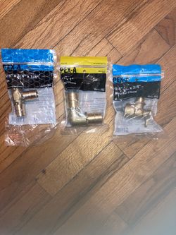Apollo PEX-A Brass Fittings Bundle – 3 Pieces