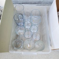 14 Assorted Drinking Glasses