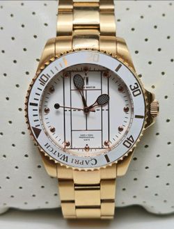 Capri Watch Rose Gold White Tennis Womans Watch For Small Wrist Read Description