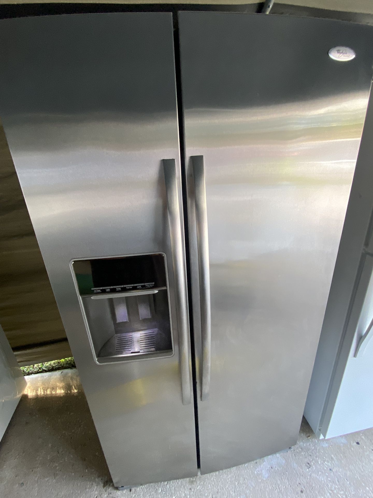 2 Door Whirlpool Stainless Steel