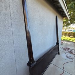 California King Bed Frame Used..with Canopy 