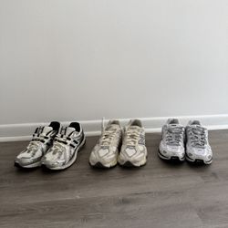 3 Pair Sneaker Bundle New Balance 1906R 9060 Nike P6000 Mens Size 8.5