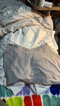 2 Grey tank tops