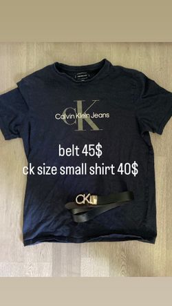 calvin klein shirt and belt
