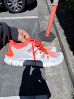 Nike free run orange