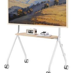 flat screen tv cart for sizing 49/80” up to 110 lb
