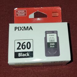 Genuine Canon 260 Black Ink Cartridge Standard Yield 3707C001 - Sealed Box