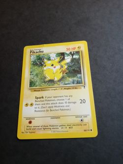 Pikachu legendary set Pokemon cards