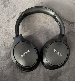 Wireless Bluetooth Over Ear Headphones ANC HiFi Deep Bass Mic 100H Foldable