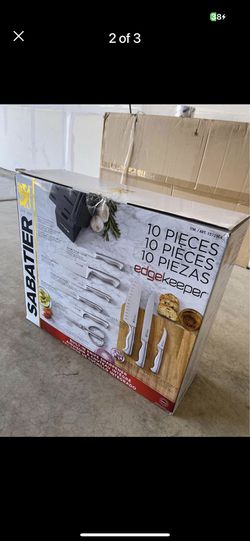 Sabatier 10-Piece Edgekeeper Forged German Steel Cutlery Set