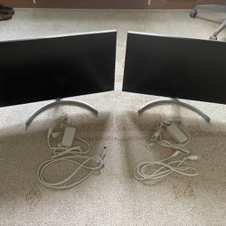 LG Monitors 27” 4K 60hz  SOLD AS PAIR