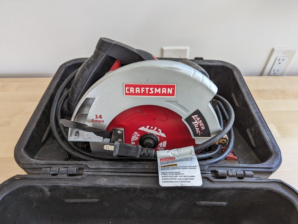 Craftsman 10860 Laser Trac 14 Amp 7 1/4 in 120V Electric Circular Saw
