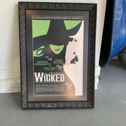 Official Wicked Musical Framed Poster 