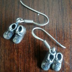 Baby boots sterling silver