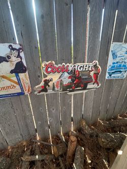 Coors Light NASCAR Pit Crew Metal Sign