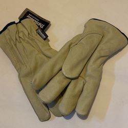 One 3M Thinsulate industrial leather work glove