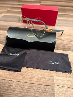 C green wood glasses
