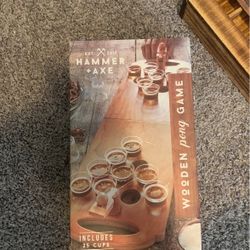 Beer Pong Game Wooden 