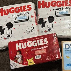 Size 2 Diapers Huggies