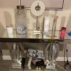 Console Table W/ Matching Night Stand