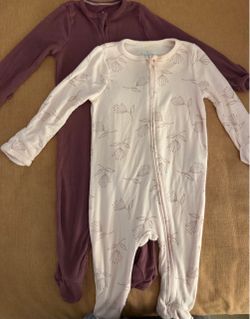 Baby Zip-Up Footed Sleeper Onesies – Set of 2