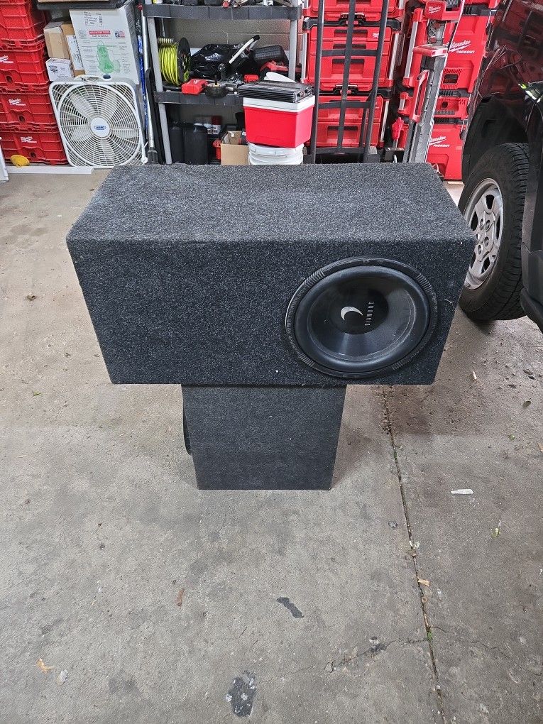 Subwoofer In Ported Box With Amplifier