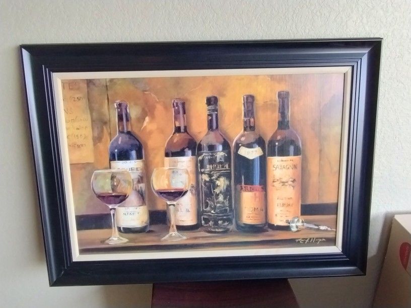 Wine Bottle Painting