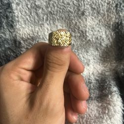 14k Gold Nugget Ring