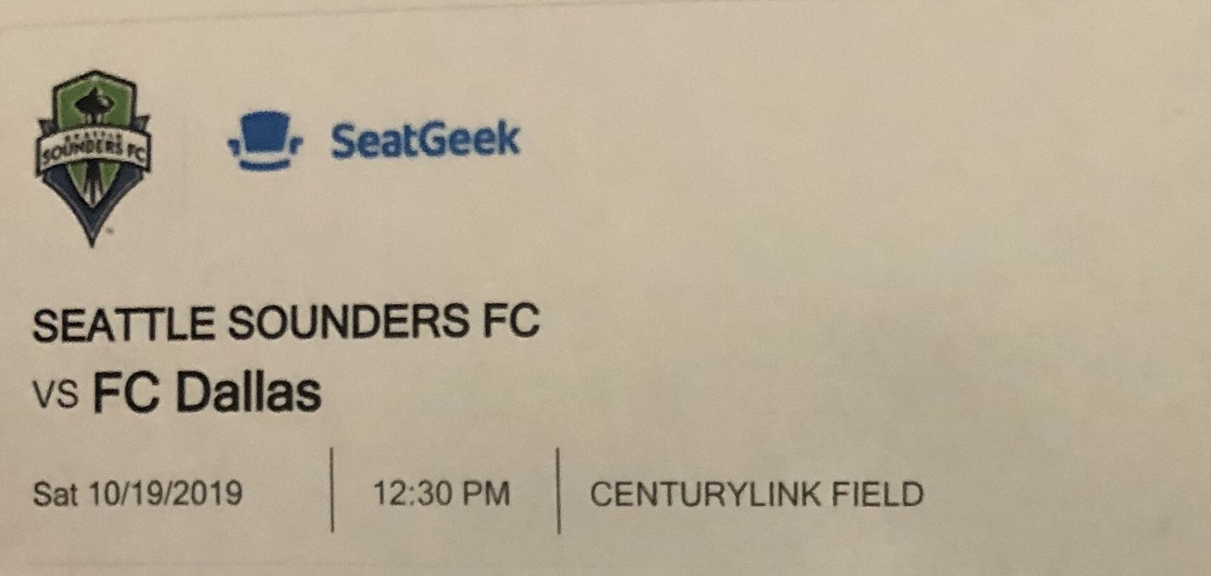 2 SUITE TICKETS to Sounders vs. FC Dallas w/ North Parking Pass