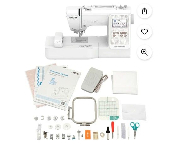 Brother PE570 4" x 4" Embroidery & Sewing Machine with Built-in Designs