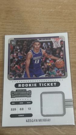Keegan Murray 2022-23 Panini Contenders Rookie Ticket Relic Card