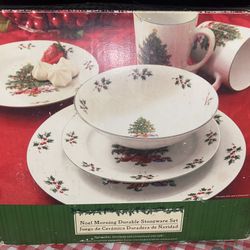 Noel morning durable stoneware set