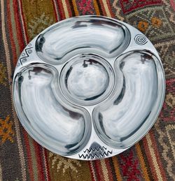 Vintage The Wilton Co Armetale Reggae Thick Heavy Large Serving Bowl Pewter RWP