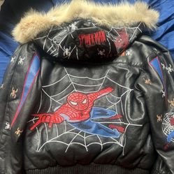 Spider Man Leather Coat 