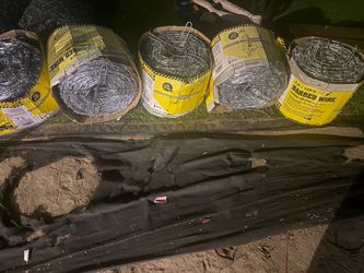 1,320 FT Galvanized Barbed Wire – 12.5 Gauge  Only 8 rolls left!
