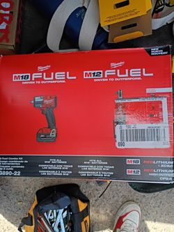 Dewalt and Milwaukee tools and battery