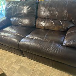 Brown Recliner Sofa