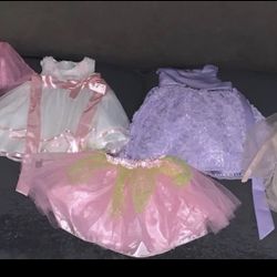 Girl Dress Bundle And Tutu Size 2T