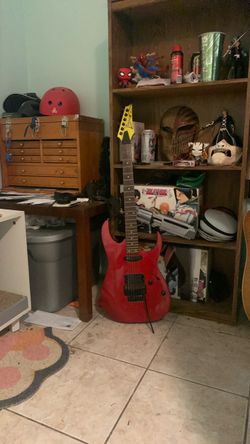 Red Electric Guitar ibanez